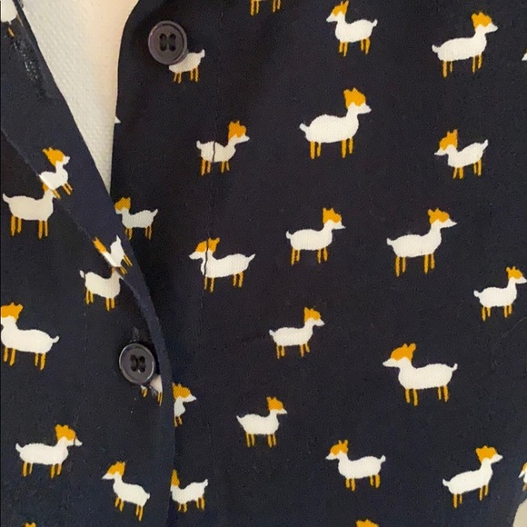 ☀️Fox Print Navy Button Down☀️ - Picture 2 of 3